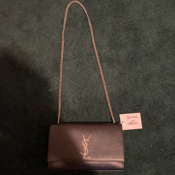 Black YSL Medium Kate Leather Chain Bag - Picture 2 of 6